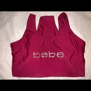 BEBE burgundy swimsuit